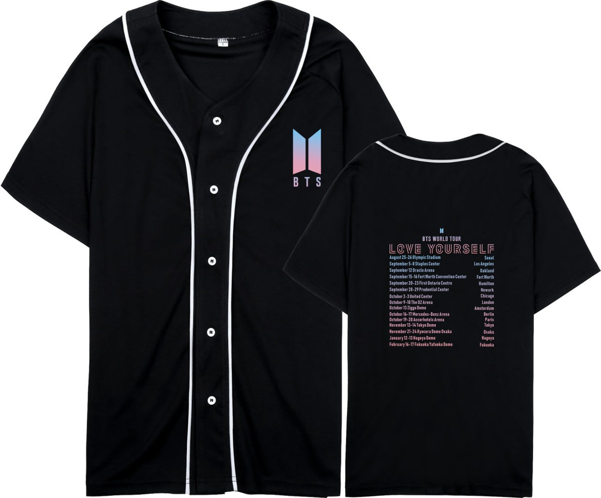 T-shirt Manches Courtes Baseball BTS
